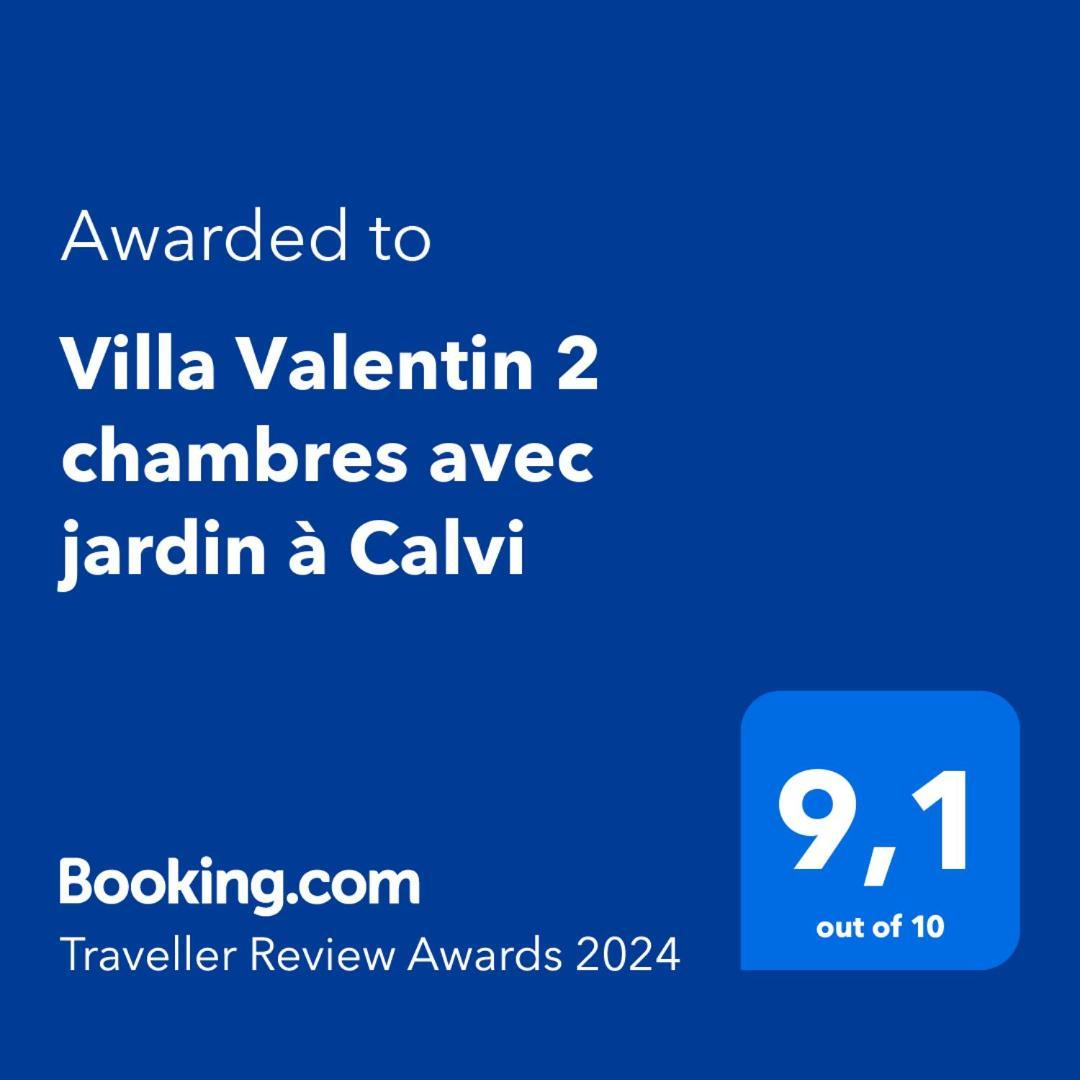 Villa Valentin 2 Chambres Avec Jardin A Calvi Calvi  Extérieur photo
